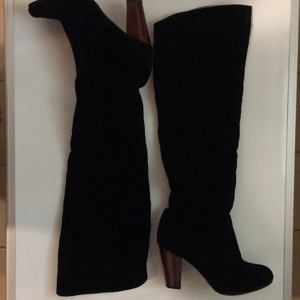 Black long boots